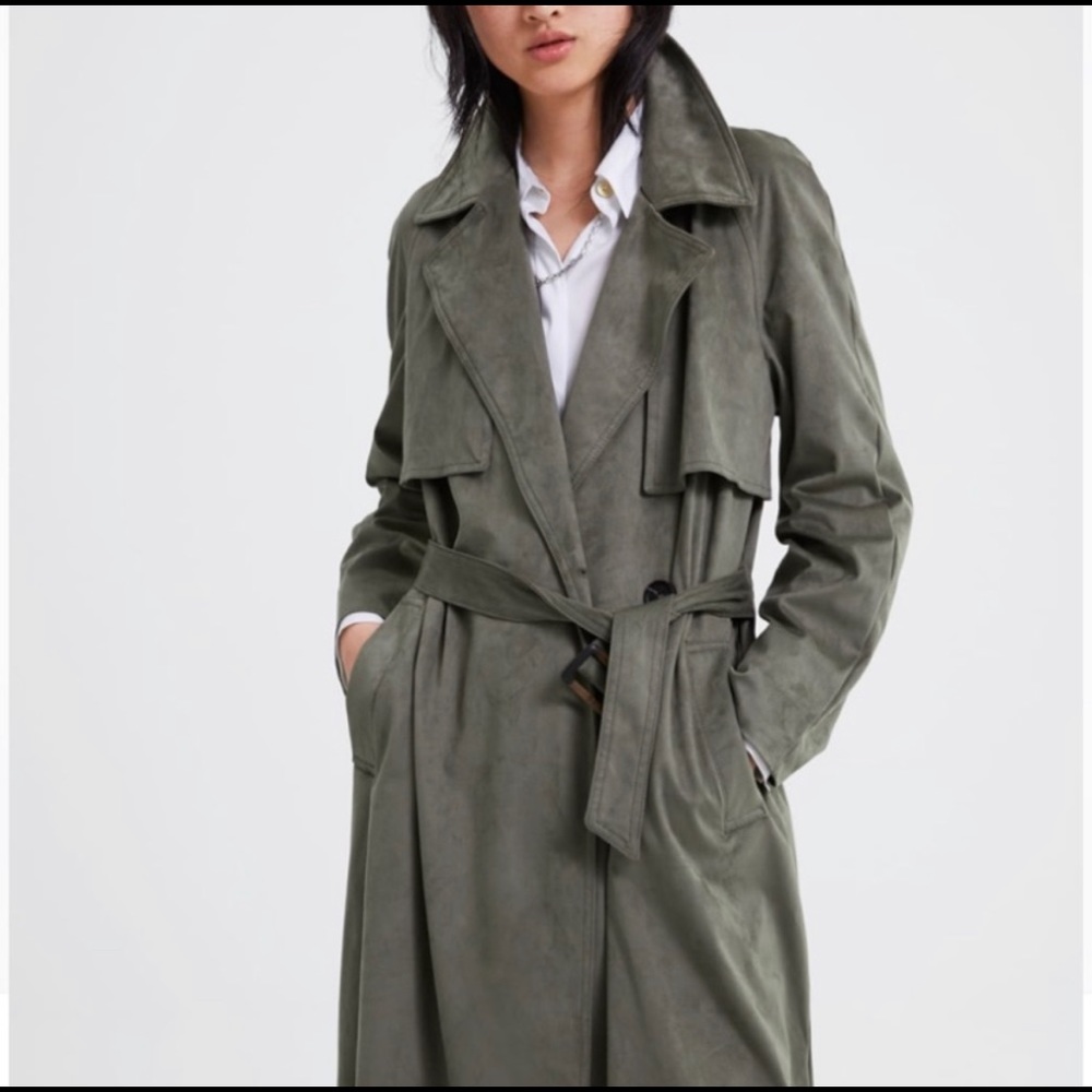Zara suede trench